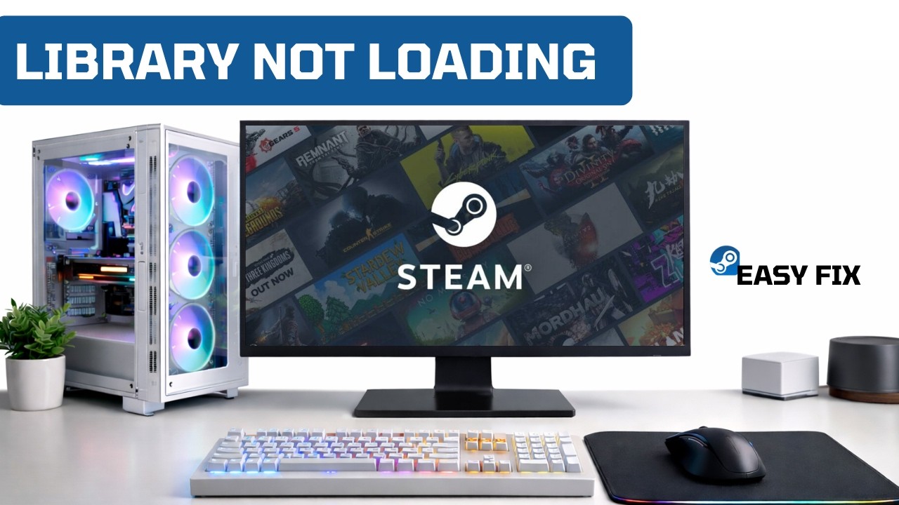 Steam Store or Library Not Loading | Fix Blank Screen & Not Showing Games (Windows)