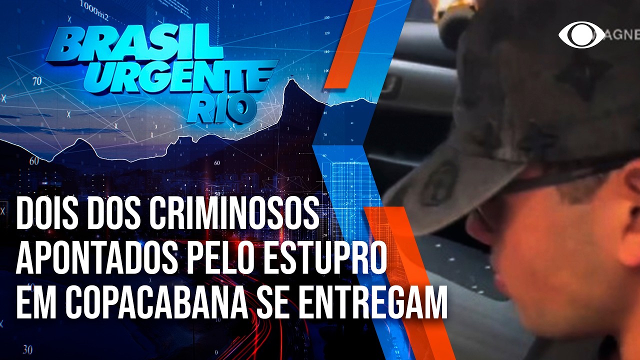 Dois dos apontados por estuprar uma menor de idade, em Copacabana, se entregaram nesta terça-feira