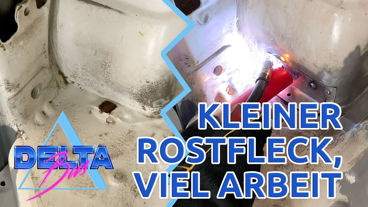 VWT4 Rost am hinteren Radhaus entfernen - Kleiner Rostfleck, viel Arbeit -  DeltaBus Folge 5
