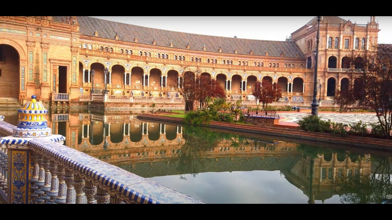 Seville (Giralda, Alcazar, Plaza de España) Andalusia, Spain in 4K Ultra HD