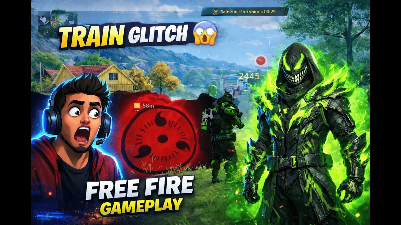 Under Train Glitch 😱 Venom Touch Bundle Destroyed Lobby | Free Fire  | GamyVines