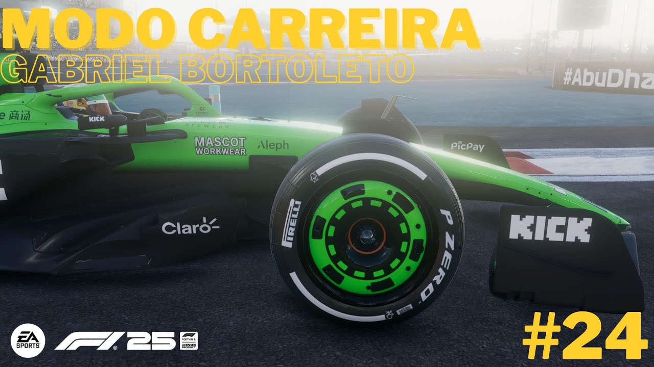 F1 25 | Carreira com Gabriel Bortoleto #24: O GRANDE FINAL em Abu Dhabi! 🏁🔥