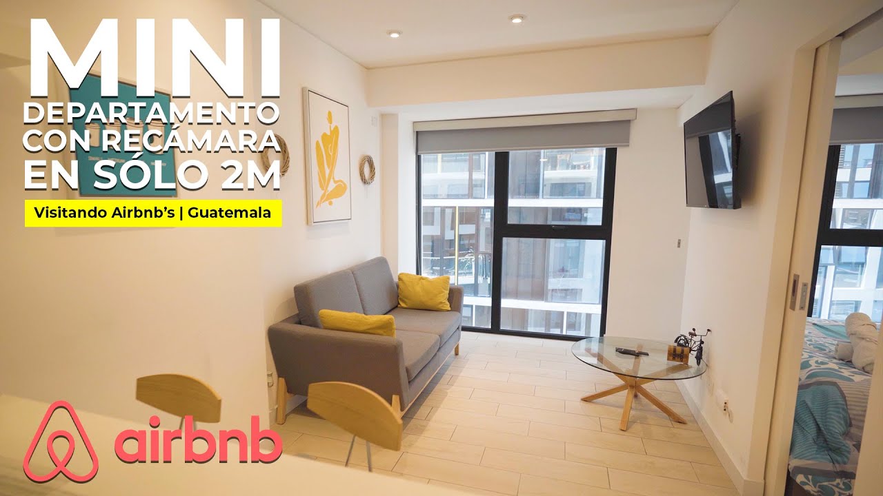 MINI DEPARTAMENTO con una SÓLA RECÁMARA EN SOLO 2 M de ancho | Visitando Airbnb's | Guatemala