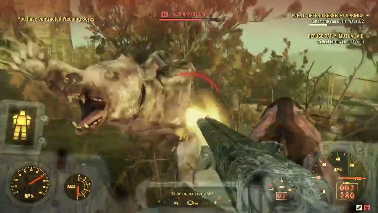 Fallout 76 Albino Yao Guai