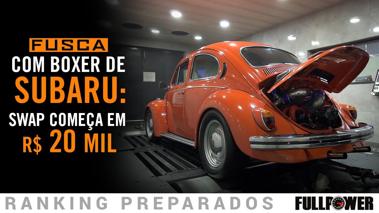 BITURBO? FUSCA? SUBARU? DE RUA? Tudo isso mesmo!!! Fusca com motor de Subaru, duas turbinas... SHOW!