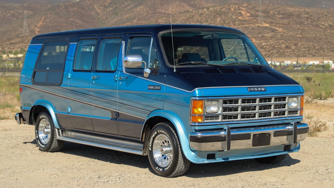 48k Mile 1991 Dodge Ram B250 Family Wagon Conversion Van
