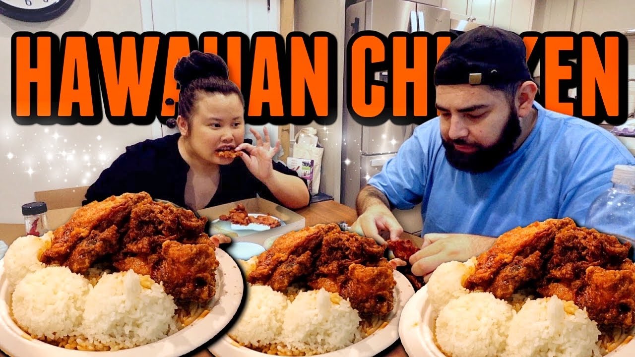 HAWAIIAN BARBEQUE CHICKEN 먹방 MUKBANG (DA HAWAIIAN KITCHEN) EATING SHOW! *SO GOOD MUST TRY*