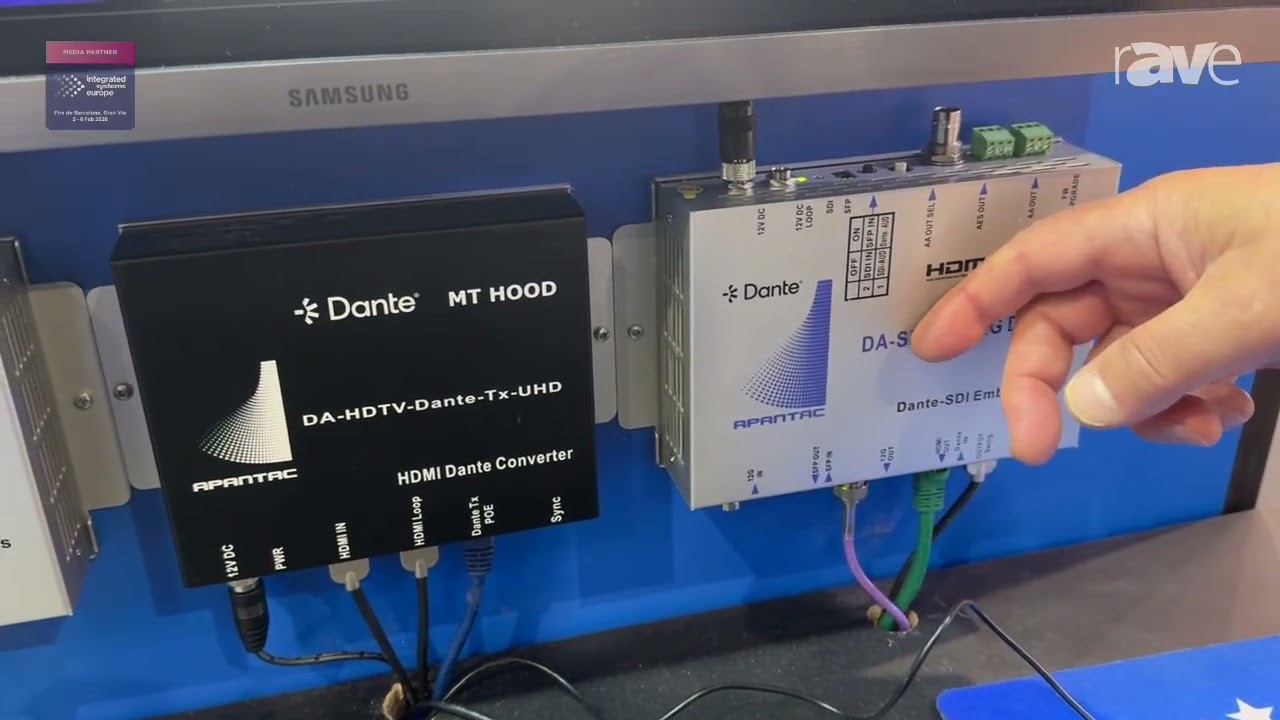 ISE 2026: Apantac Introduces Dante Conversion Products for Broadcast and ProAV