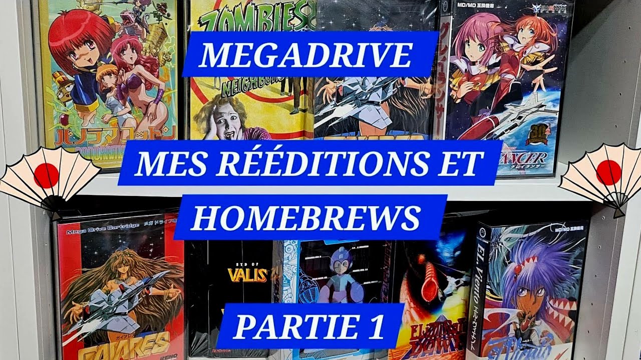 🔎 MES RÉÉDITIONS ET HOMEBREWS MEGADRIVE🔎[ Partie 1] #sega #megadrive #retrogaming #homebrew #gaming