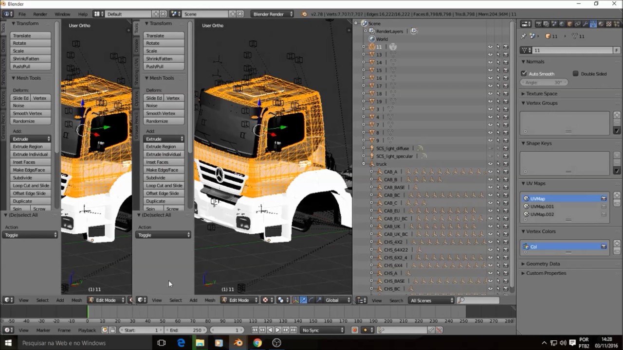 Como Fazer Um Caminhão do Zero - Blender ETS2