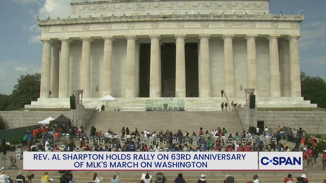 Rev. Al Sharpton Holds Rally on 63rd Anniversary of MLK's March on Washington
