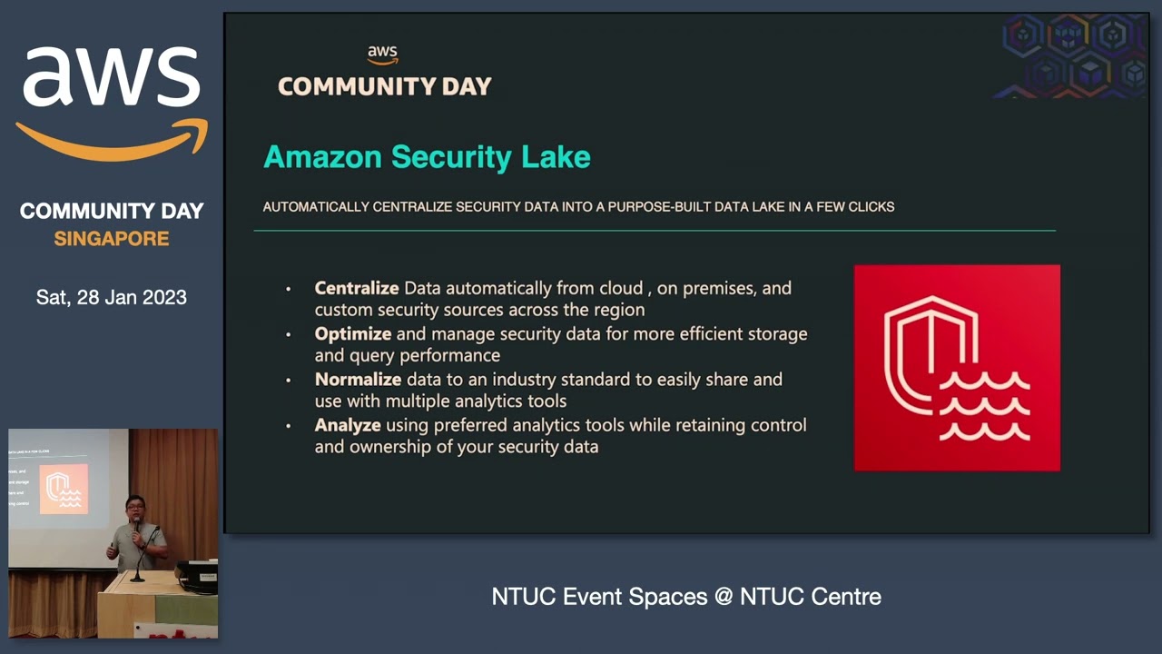 Объединение данных безопасности с Amazon Security Lake и OCSF — группа пользователей AWS в Сингапуре