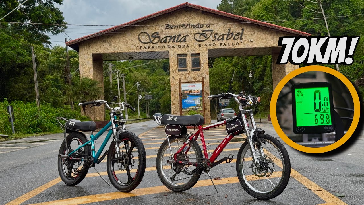 FIZEMOS UMA VIAGEM DE BIKE ATE SANTA ISABEL!