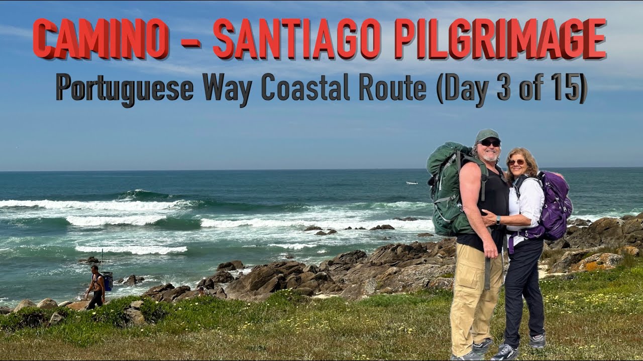 Day 3 Camino - Santiago Portuguese Coastal Route - Is it worth it? (4K, Insta360 X3, DJI Drone)