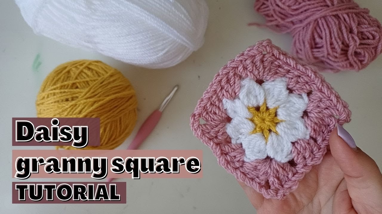 Hoe haak je een daisy granny square - tutorial