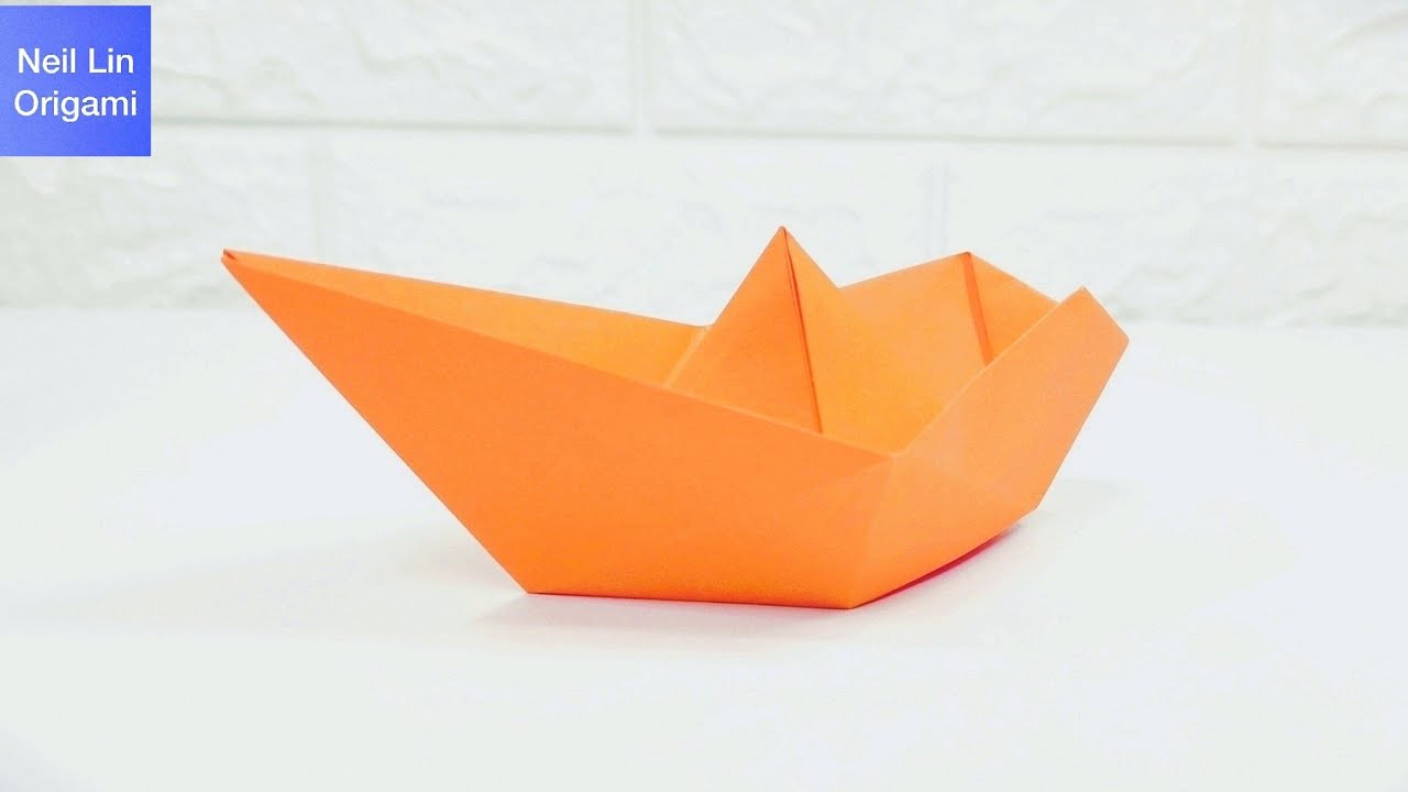 Easy Origami Boat Tutorial - Paper Boat that Floats on Water - How To Make a Boat with A4 paper