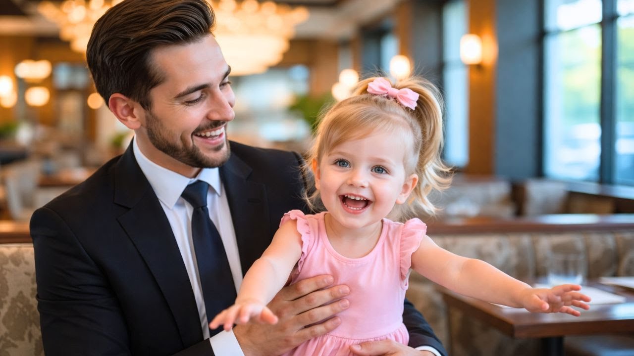 FILHA DA GARÇONETE CORREU NO RESTAURANTE EM DIREÇÃO AO MILIONÁRIO GRITANDO: 