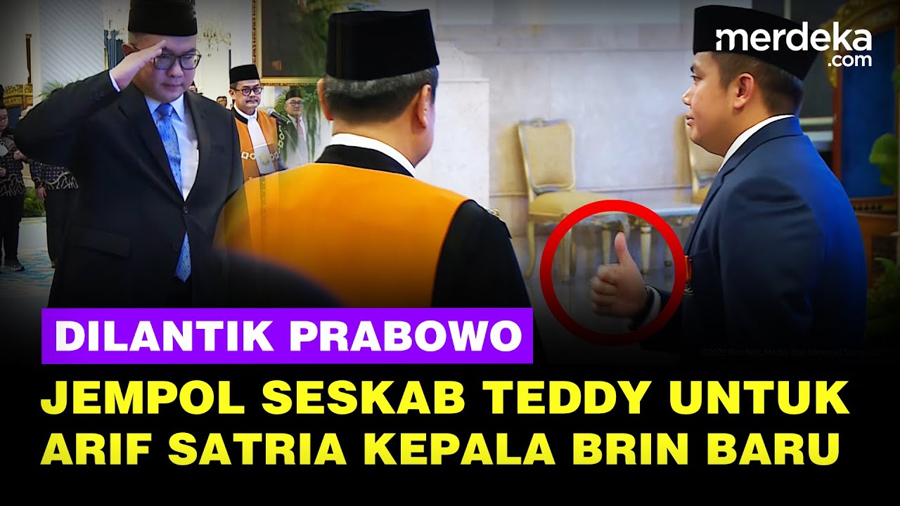Momen Seskab Teddy Beri Jempol ke Rektor IPB Arif Satria Kepala BRIN Baru Dilantik Prabowo