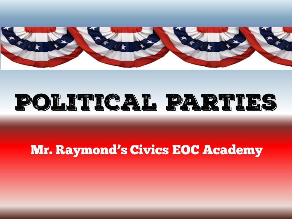 US Political Parties - 2.6 Democrats, Republicans, & Third Parties - Benchmark Civics EOC