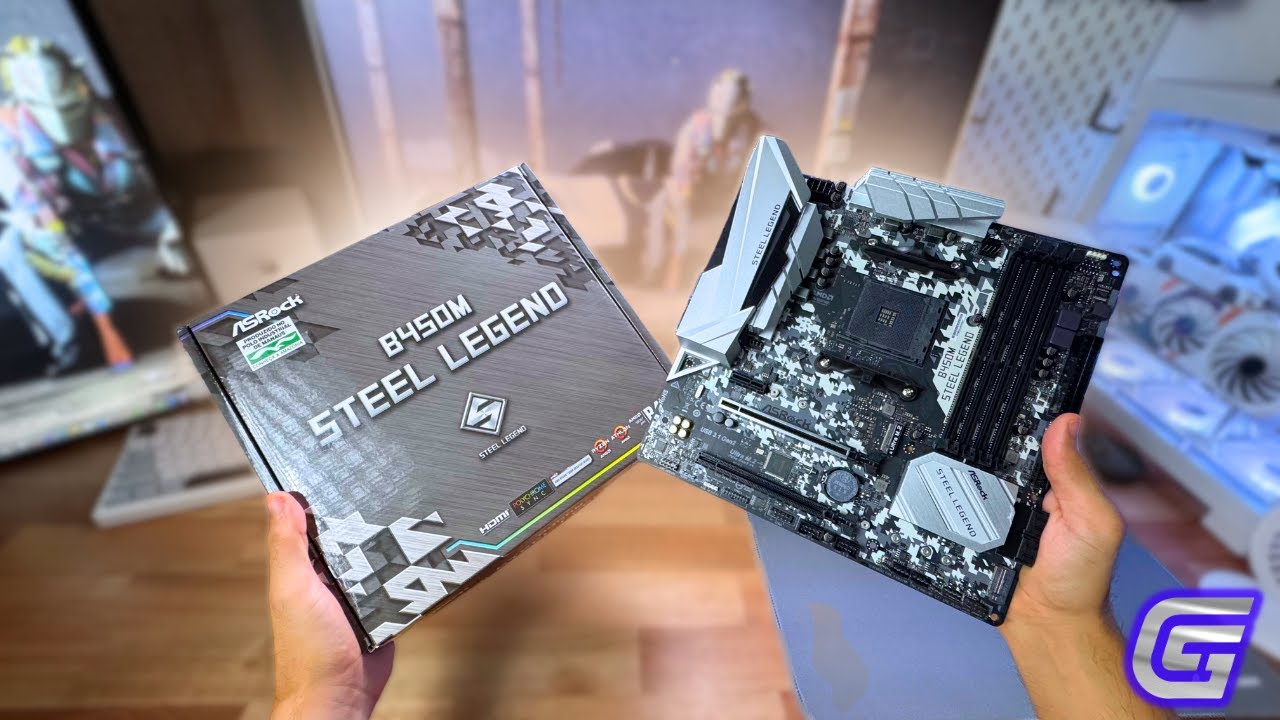 MELHOR B450M  DO MERCADO? ASROCK B450M STEEL LEGEND - UNBOXING