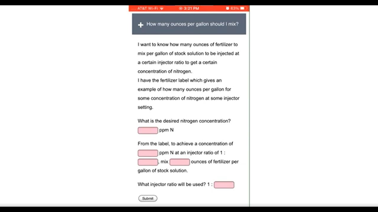Greenhouse Fertilizer Calculators from UNH Extension