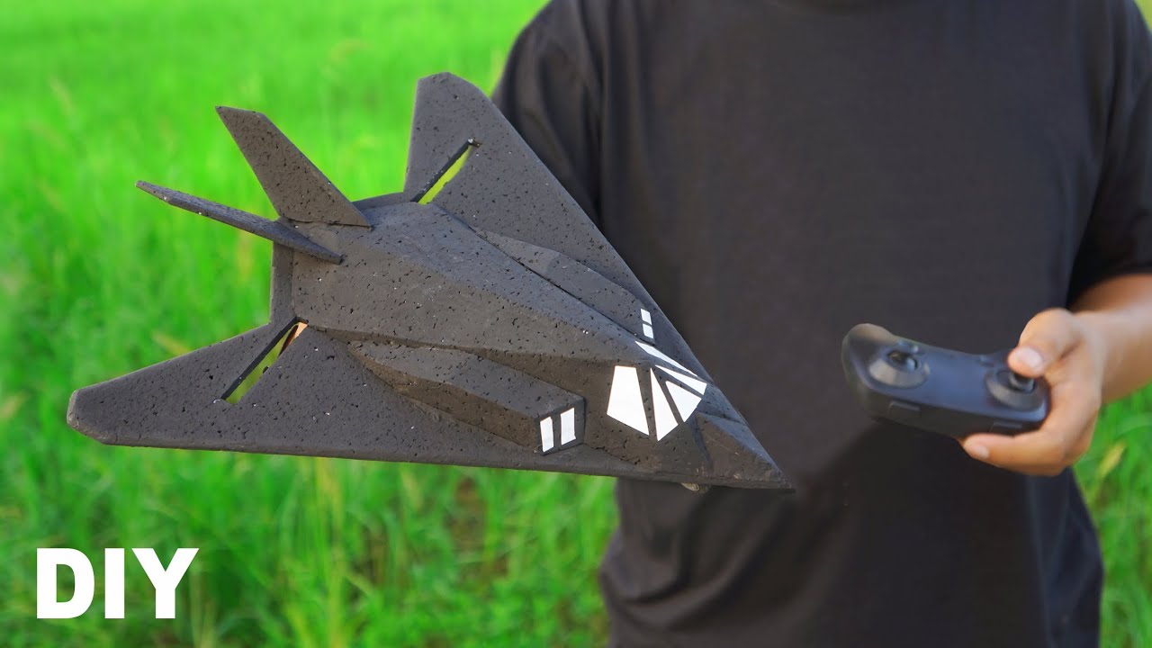 F-117 Nighthawk RC plane full build & fly very easy
