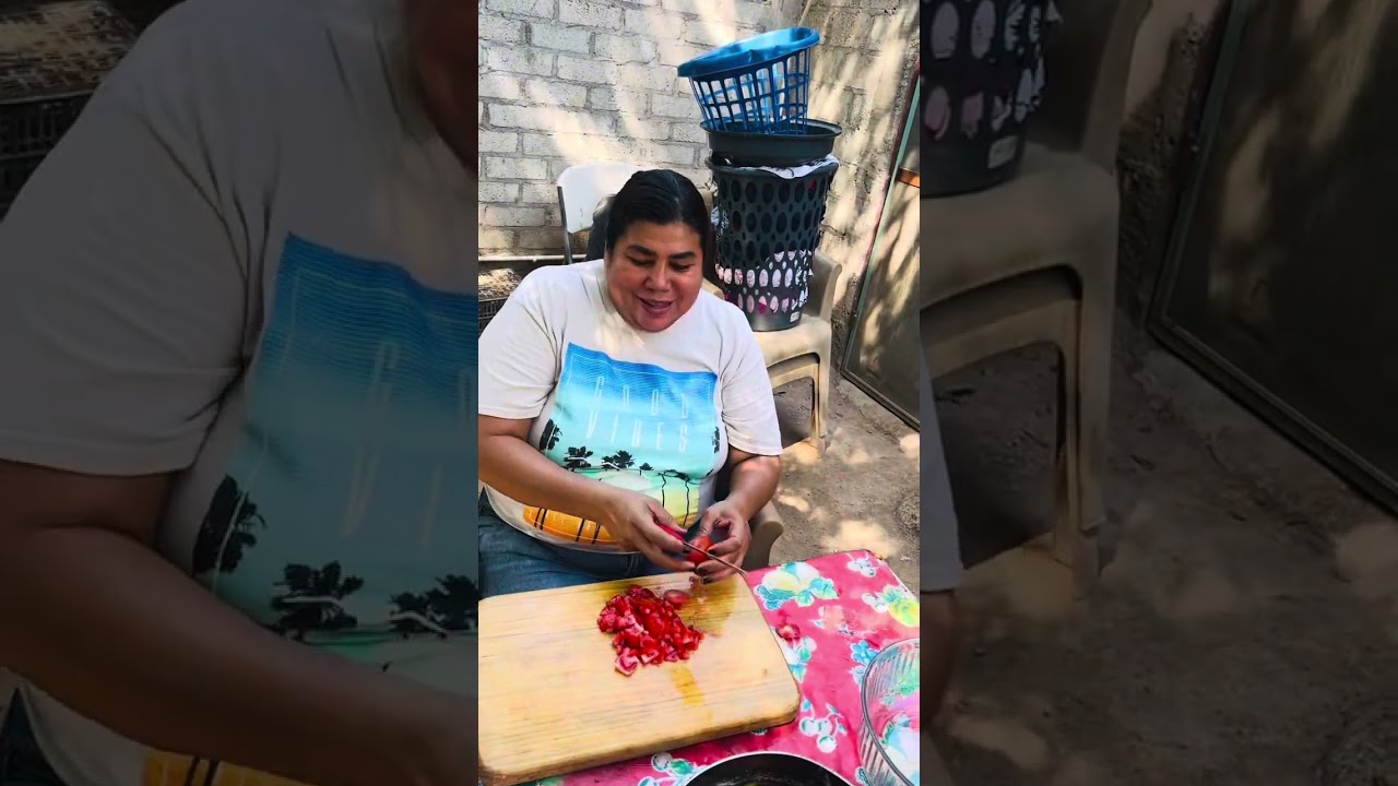 Un rico pescado al disco pero en el hornillo