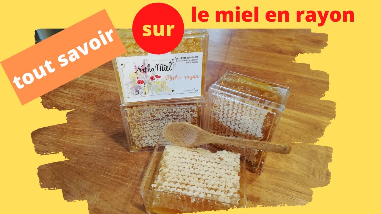 conditionnement du miel en rayon
