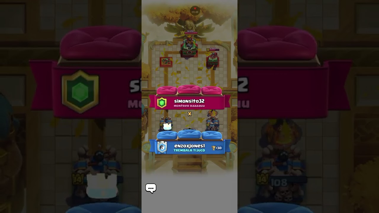 Tentado  pega a onde pare no clash royale