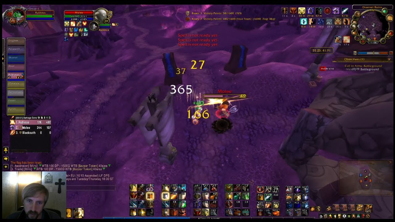 Rubious Wrath--Arathi Basin, Eye of the Storm Lvl 47 Ret---Ascension Bronzebeard