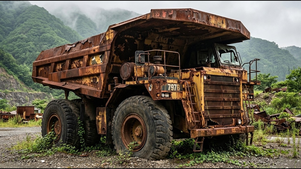 Restoring a Forgotten Caterpillar 797B Abandoned in the Mountains for 17 Years | The Entire Process