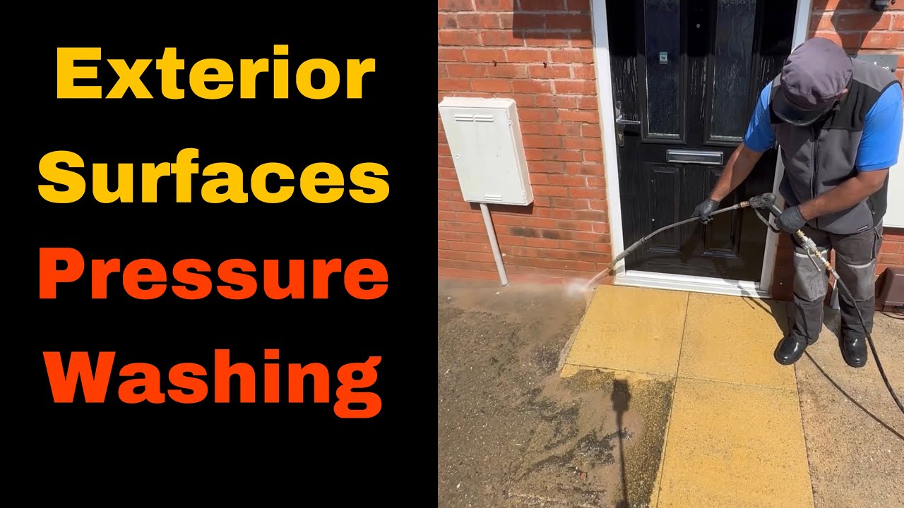 Exterior Surfaces pressure cleaning in Leicester | Concrete, Tarmac, Glass | Satisfying