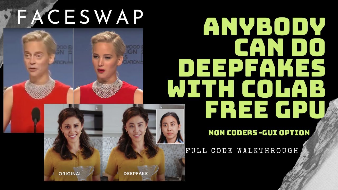 How to do Deepfakes with Free GPU Colab (Non-Coders)