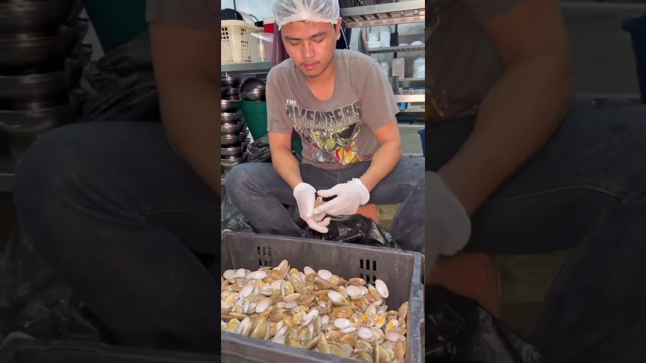 เตรียมของสดกัน  #เหมยหมึกเป็นซาชิมิ