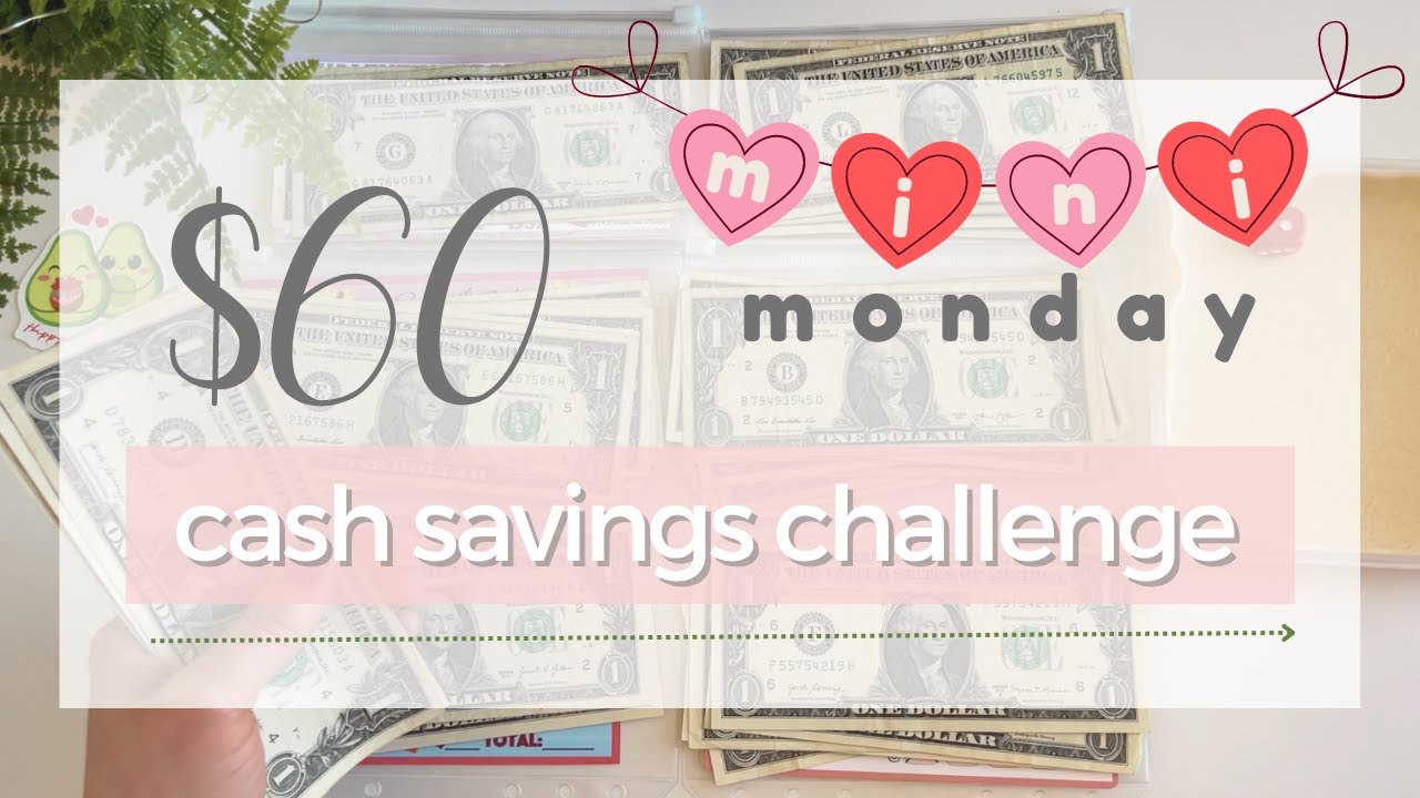 🥑 MINI MONDAY $60 into Savings Challenges | Week 3 February 2024 | #cashenvelopestuffing