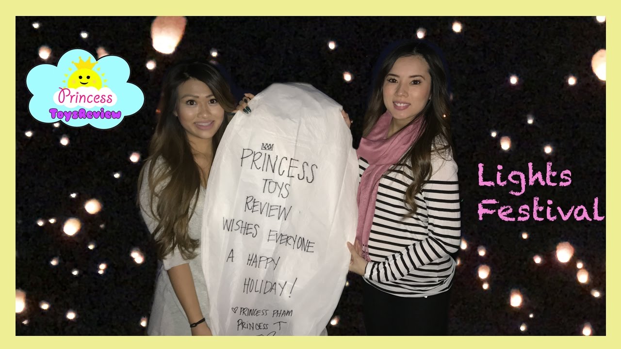 Disney Tangled in Real Life Lantern Light Festival Vlog with Princess Squad