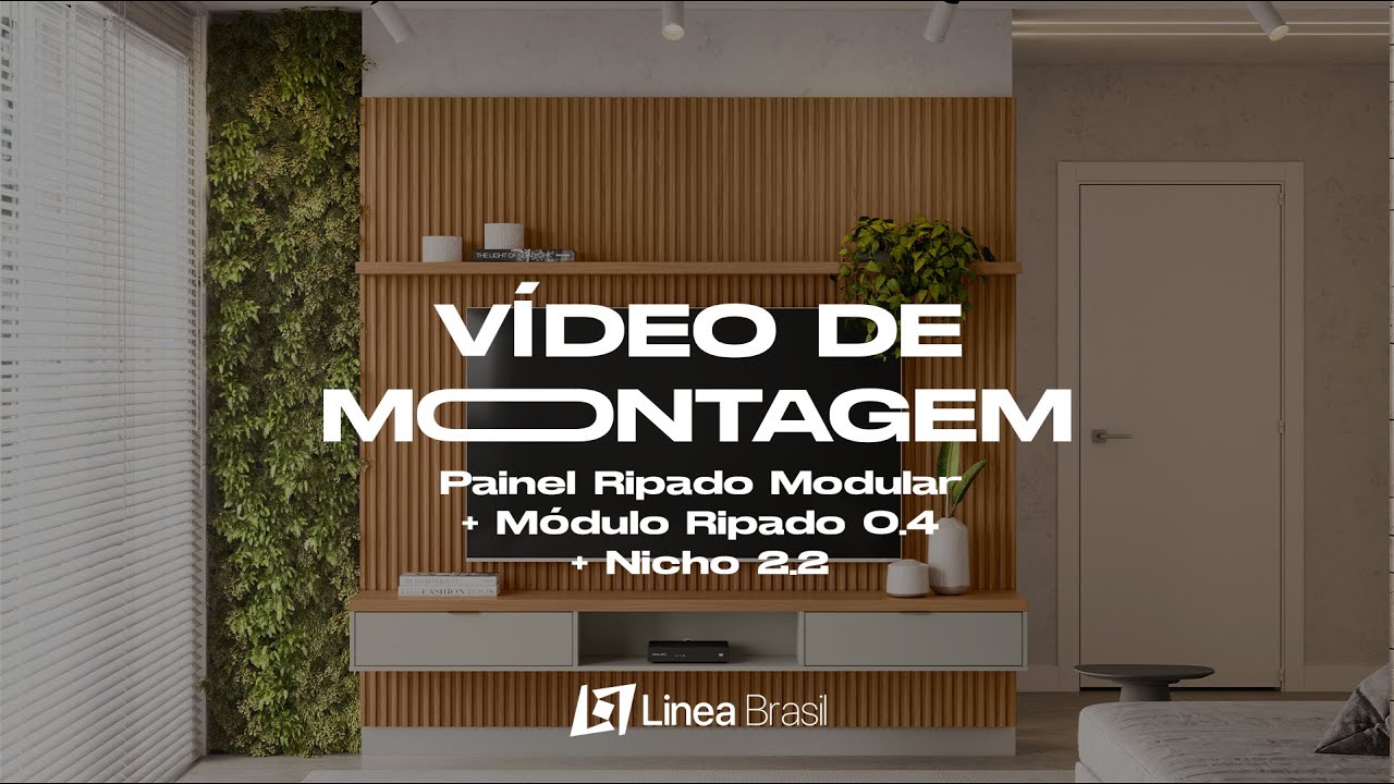 Painel Ripado Modular + Módulo Ripado 0.4 + Nicho 2.2 - Vídeo de Montagem