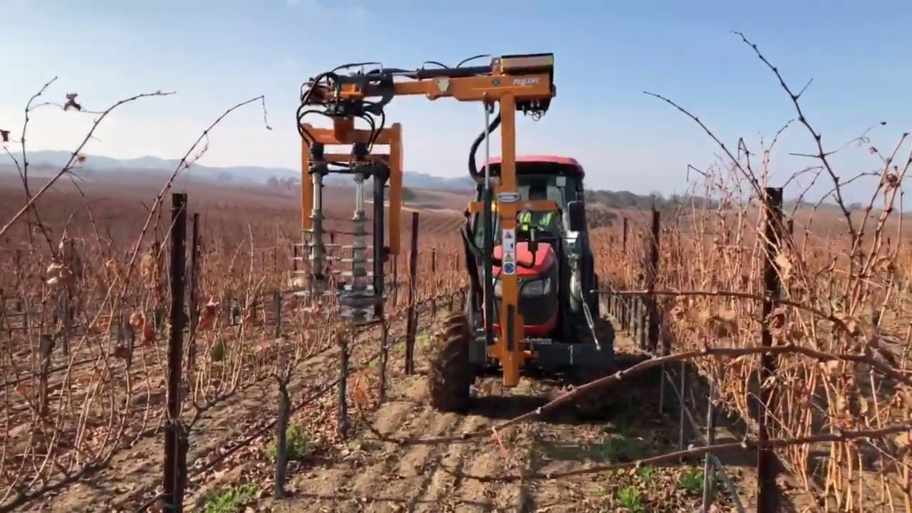 Pellenc Pre-Pruner attached to your in-row tractor!