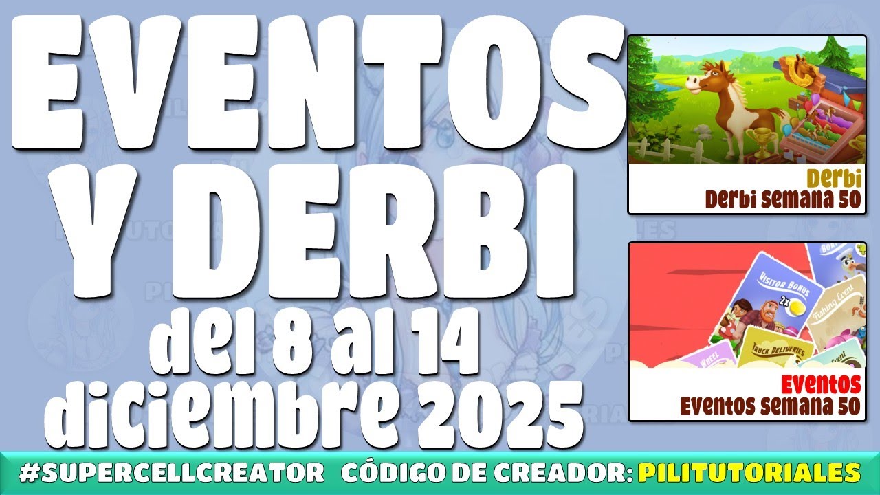 Adelanto de los eventos del 8 al 14 de diciembre 2025 en hay day