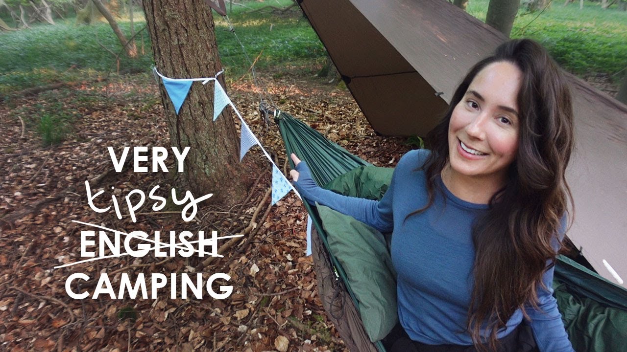 English Woodland Camping! AKA Tipsy on 2 Small Pinot Grigios 🥂 (very silly)