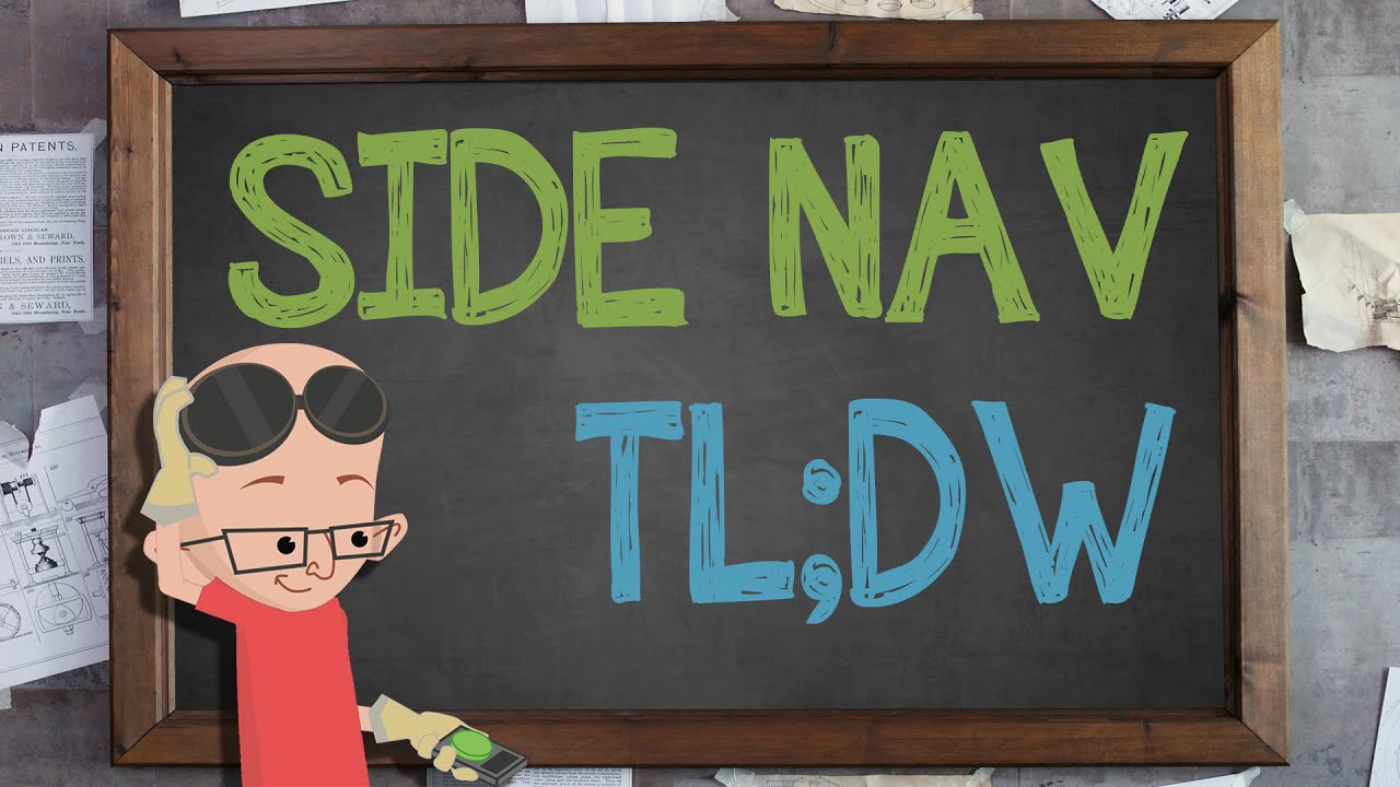 Side Navigation Bar: TL;DW - Supercharged