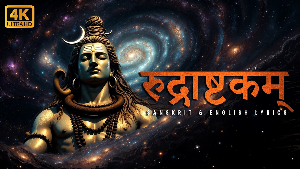 Rudrashtakam 2026 - Namami Shamishan Nirvan Roopam ENGLISH SANSKRIT | Destroyer of negativity #4k