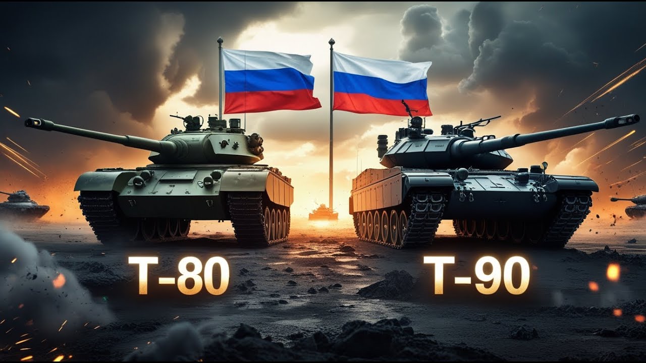 Легендарный T-80 против современного T-90 — жесткое сравнение