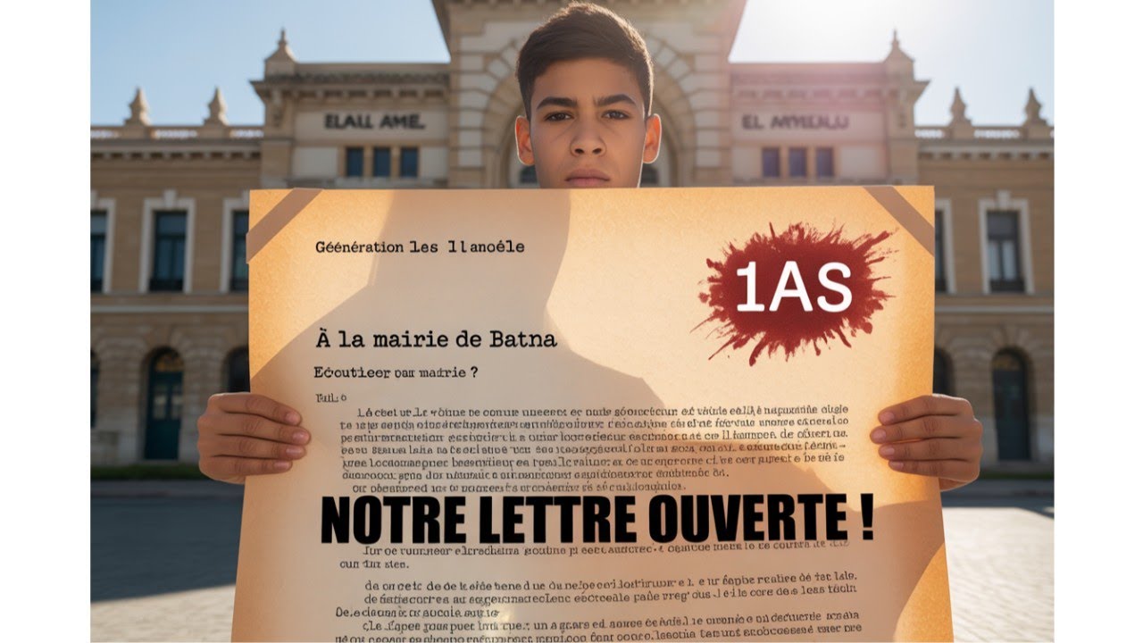 Rédige une lettre ouverte à une autorité compétente 1AS