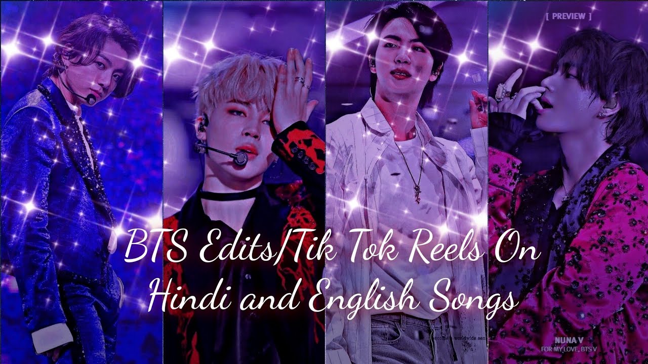 BTS Edits/Tik Tok/Reels On Hindi and English songs ❤️Hot and Cute Edits❣️#hindimixtiktokbts💕 Part-2🦋