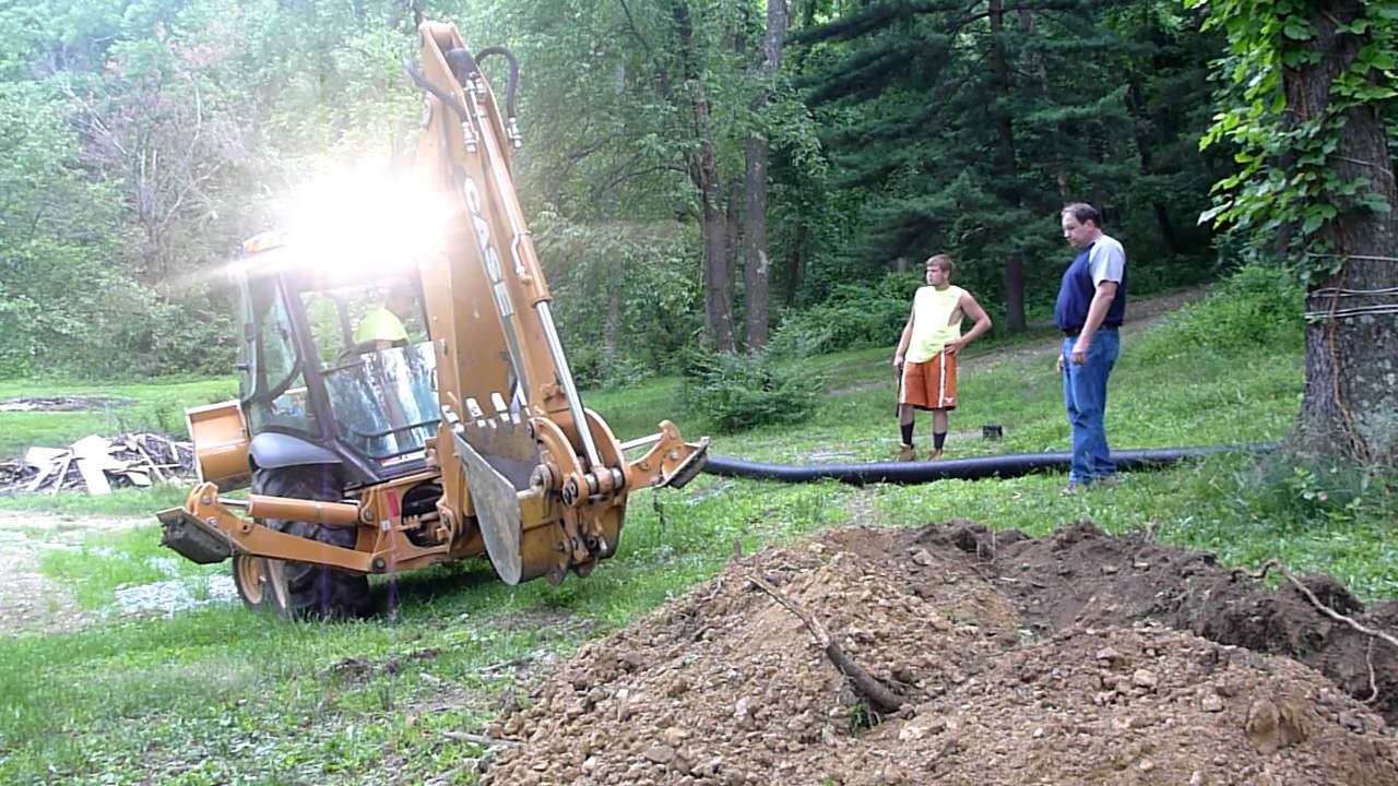 Case 580 Super N Digging A Ditch
