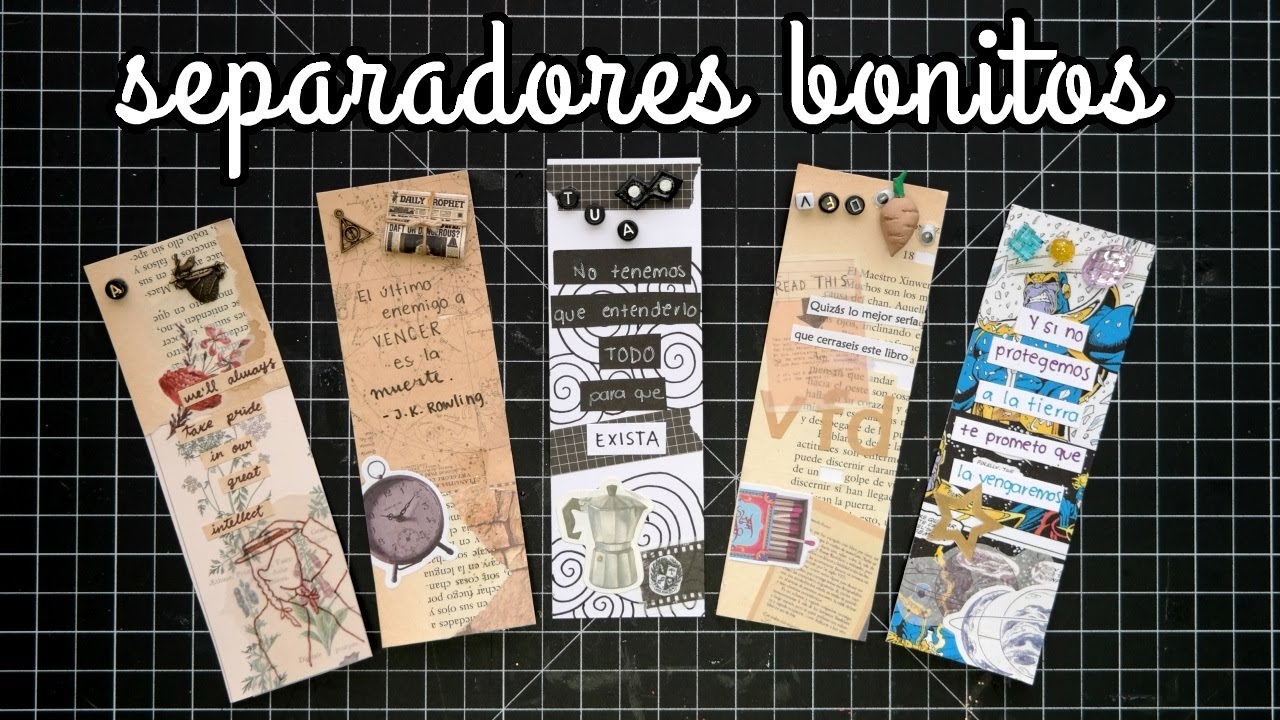 Separadores de Libros Fandom - DIY marca p&aacute;ginas inspirados en libros | Ame May&eacute;n