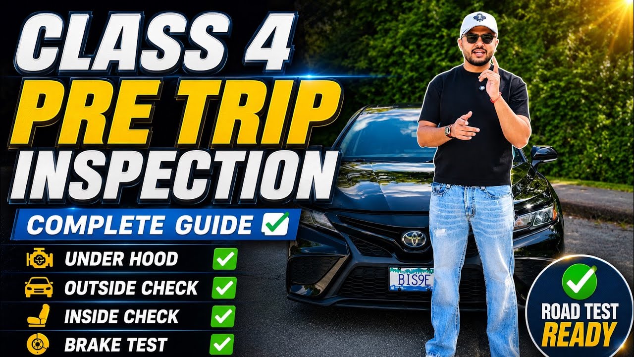 🚗 Class 4 Pre Trip Inspection Full Guide | ICBC Road Test in Hindi
