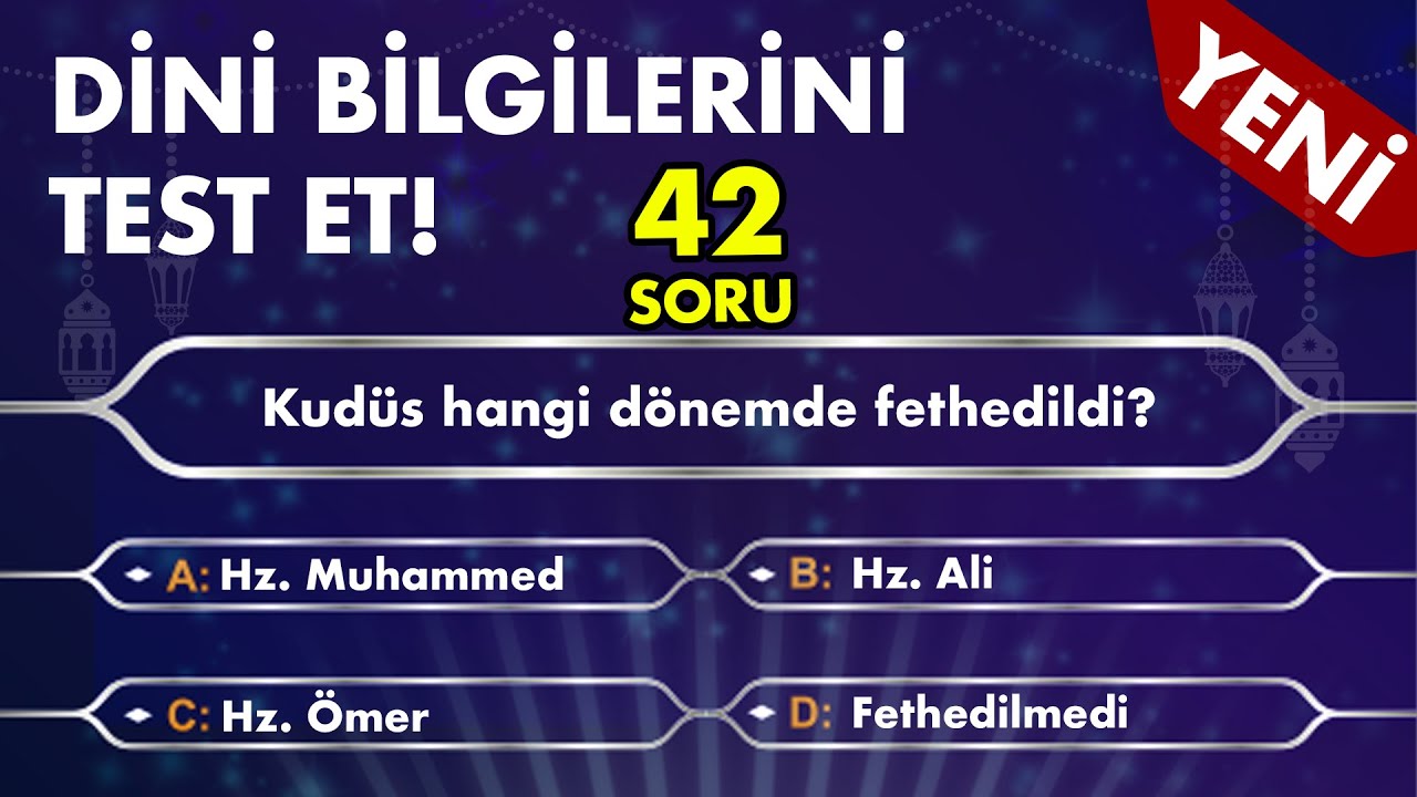 İslami Bilgi Yarışması | 42 Dini Bilgi Sorusundan Kaçını Doğru Bilebilirsin? | #bilgiyarışması