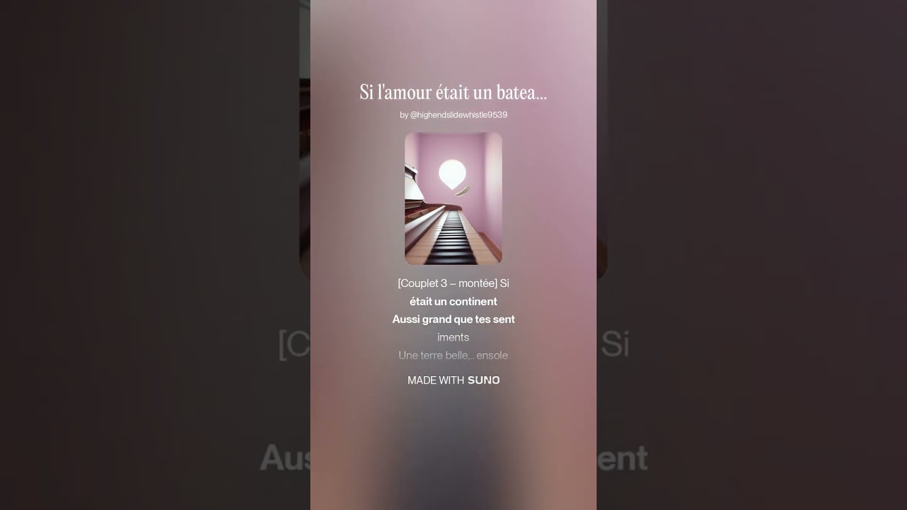 Si l'amour était un bateau